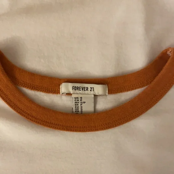 Forever 21 Juniors Size Small White Shirt - Picture 3 of 6